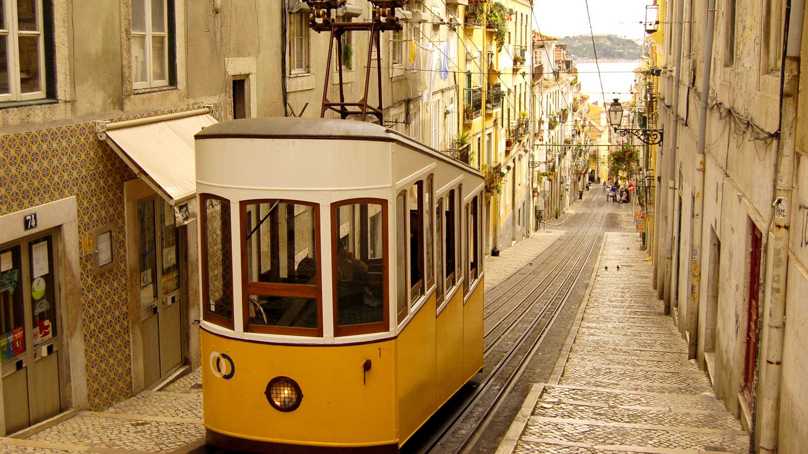 Typical Lisbon city train